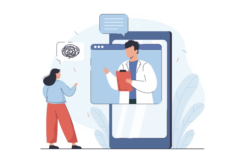 Doctor and patient consultation